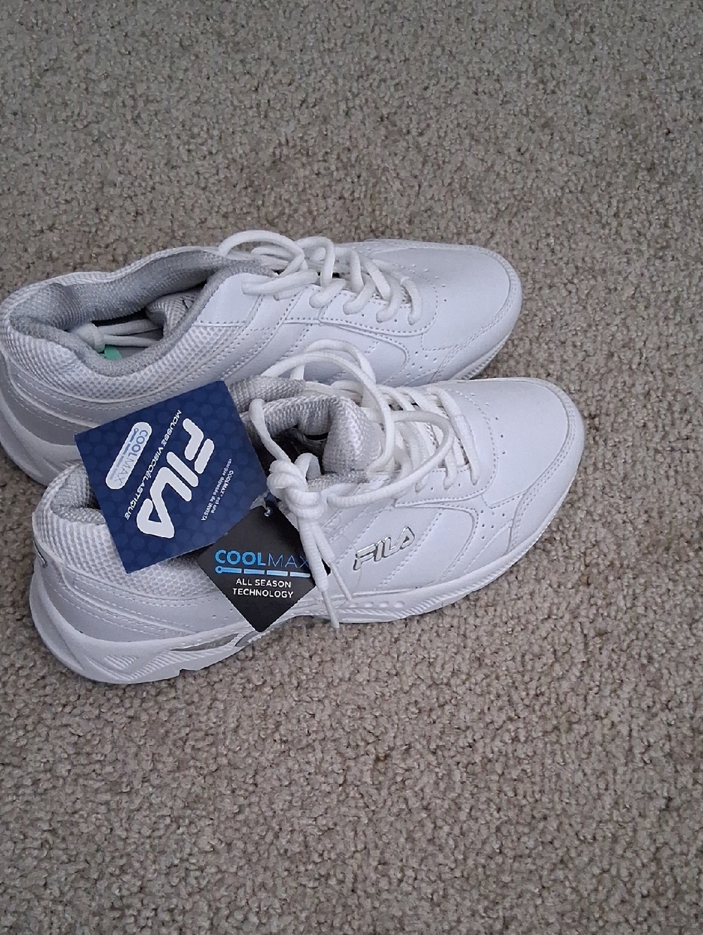 Fila Men's White Athletic Walking Sneakers